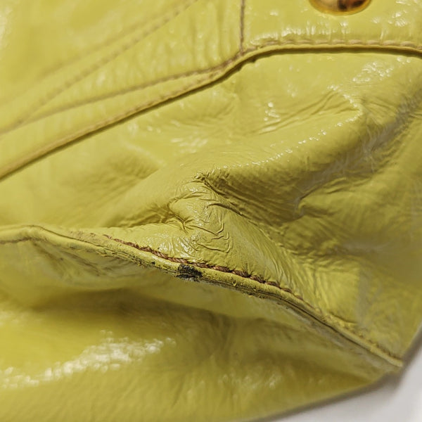 Calfskin Tote Bag Large Yellow