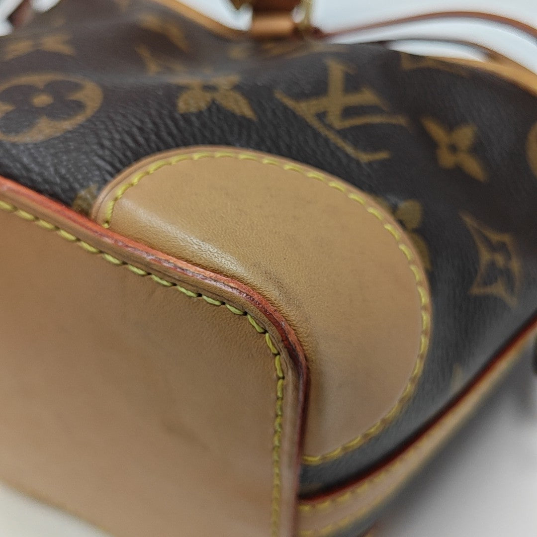 NOÉ Mini Monogram Coated Canvas Brown
