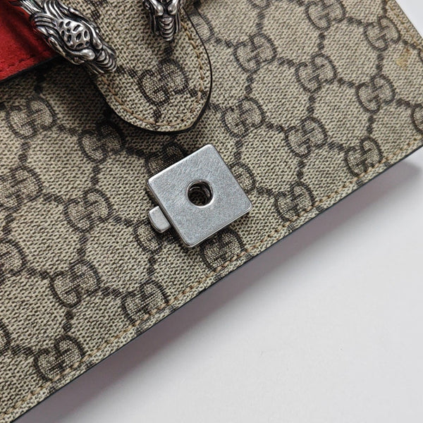 Dionysus Mini Monogram Coated Canvas Beige