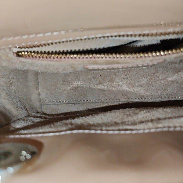 Lady Dior Mini Cannage Patent Leather Pink