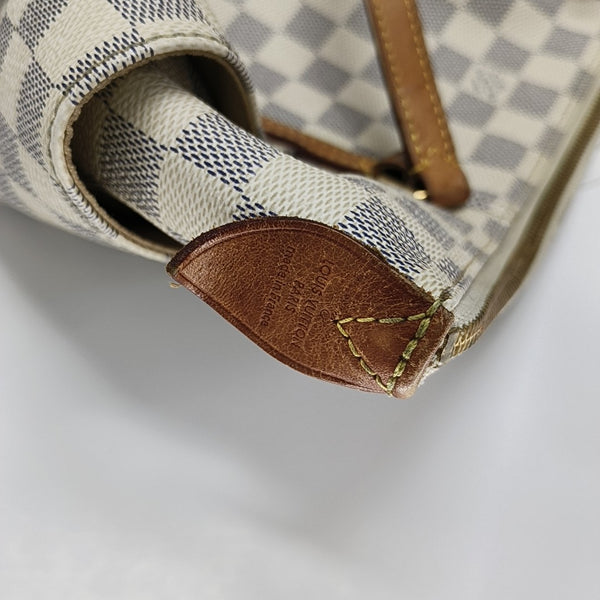 TOTALLY Damier Azur Coated Canvas White