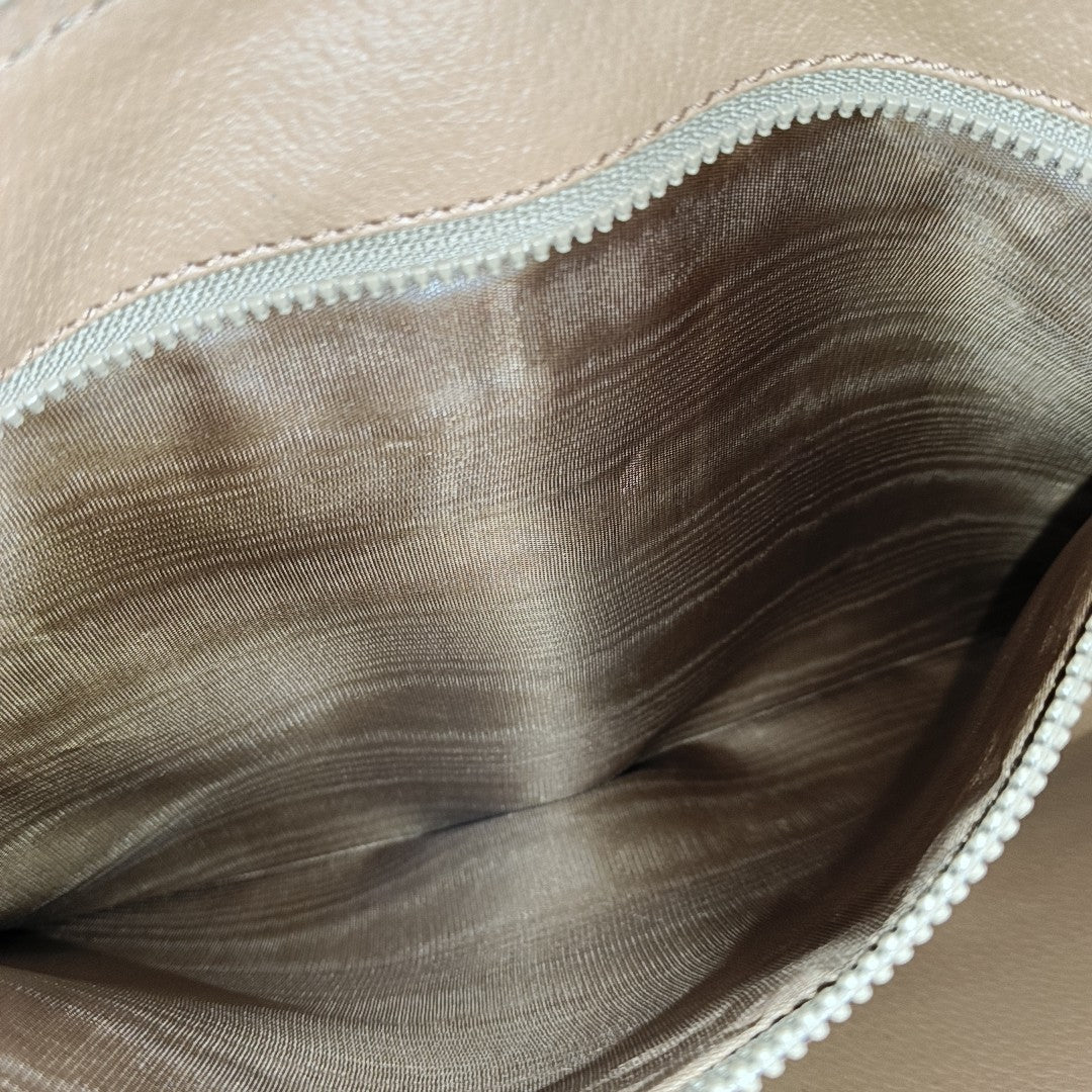 MACADAM CLUTCHES Coated Canvas Brown