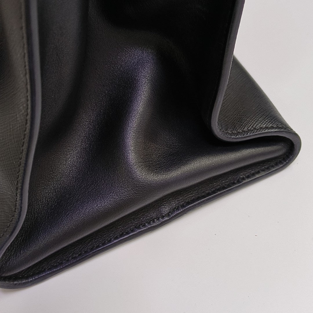 Esplanade Saffiano Calfskin Black