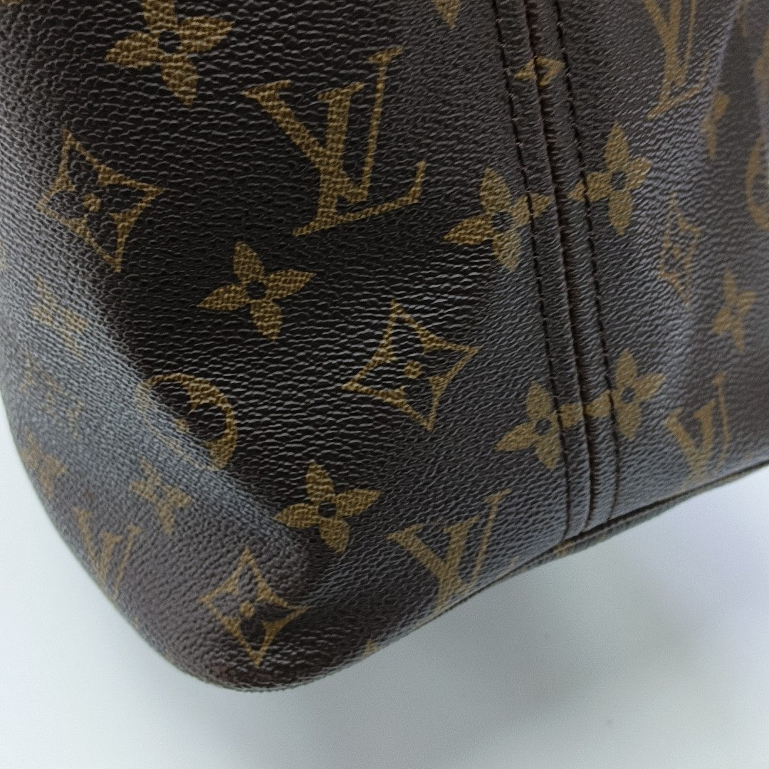 NEVERFULL MM Monogram Coated Canvas Brown
