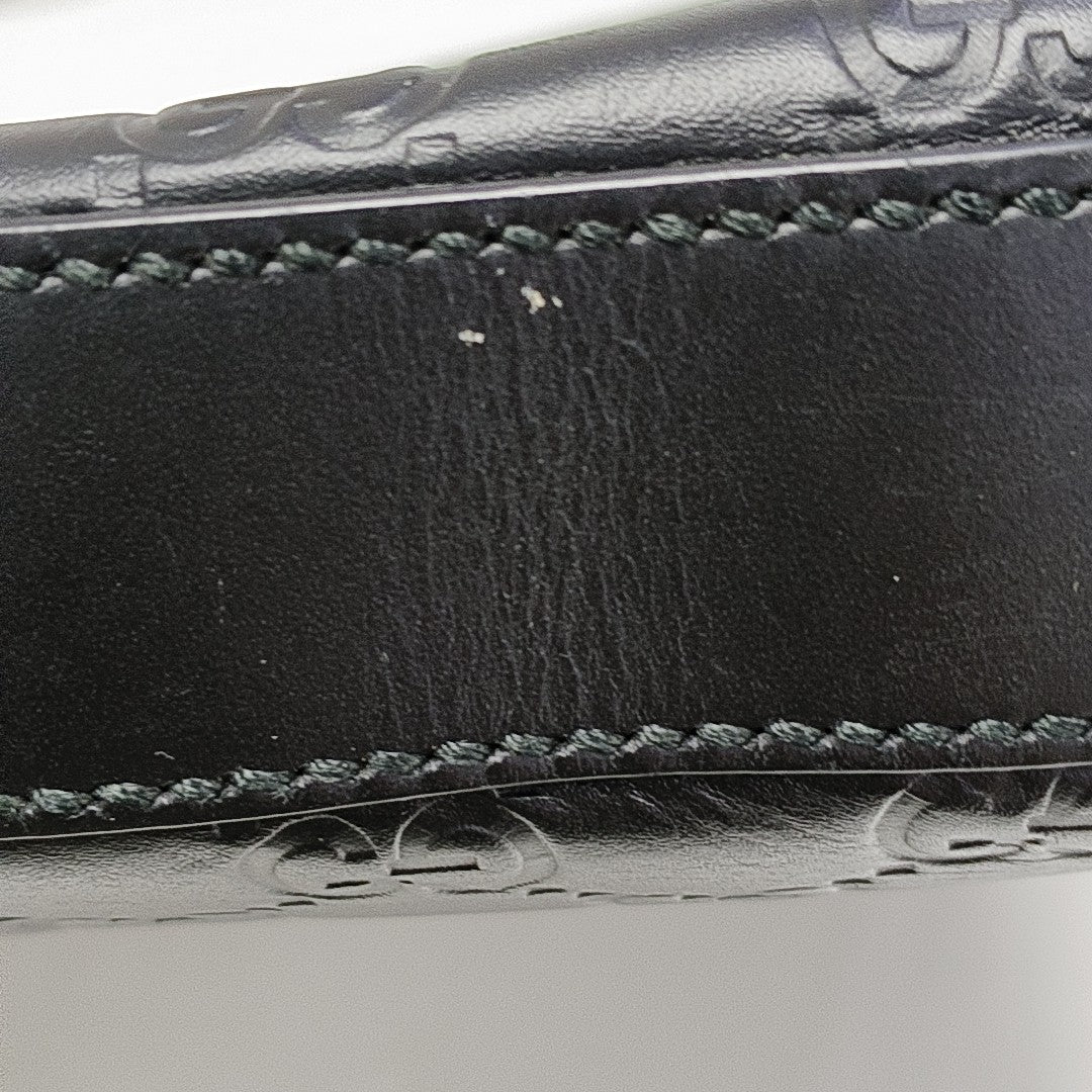 Signature Medium Monogram Calfskin Black