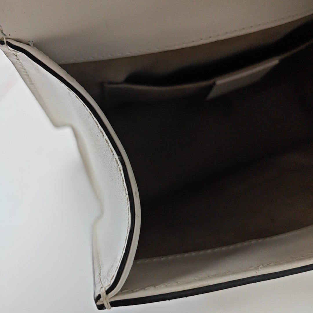 Sylvie Mini Calfskin White