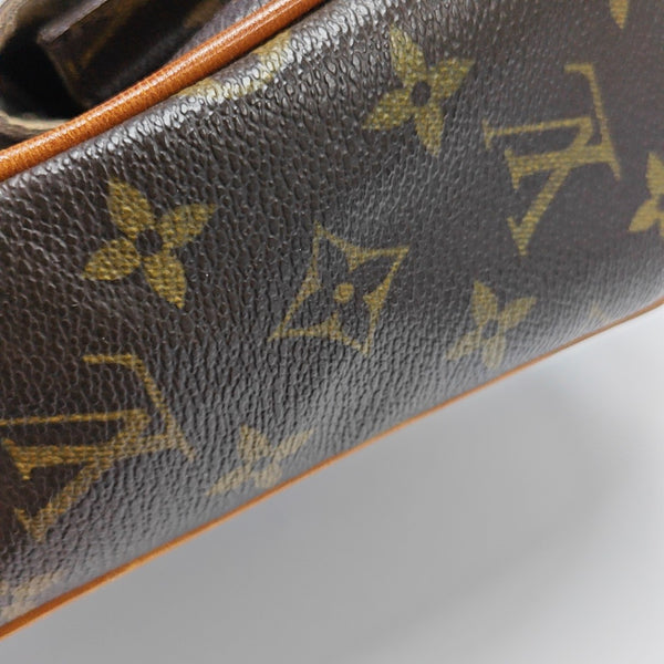 HUDSON MM Monogram Coated Canvas Brown