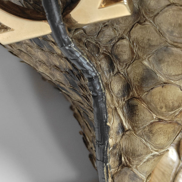 Python Shoulder Bag Brown