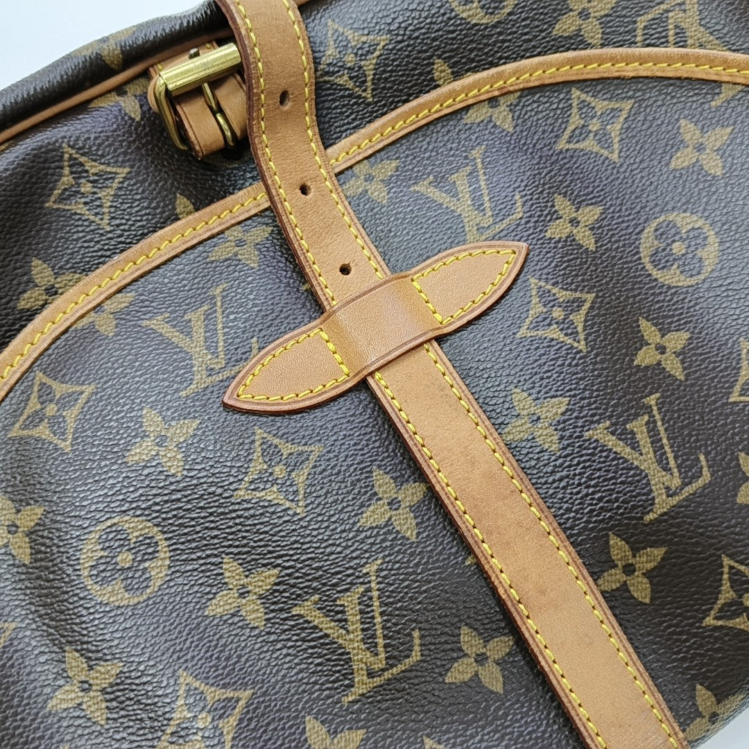 SAUMUR 30 Monogram Coated Canvas Brown
