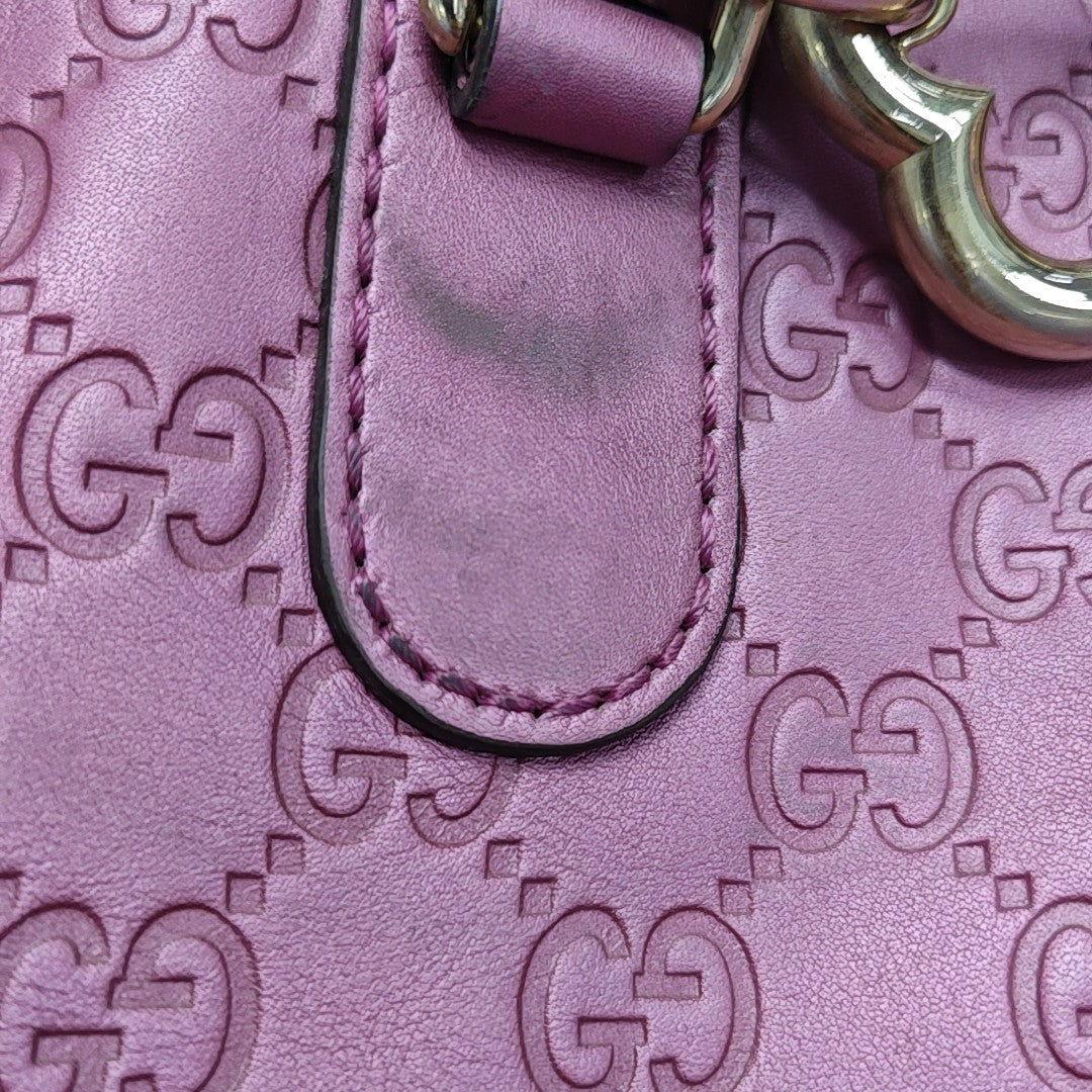 Monogram Calfskin Tote Bag Pink