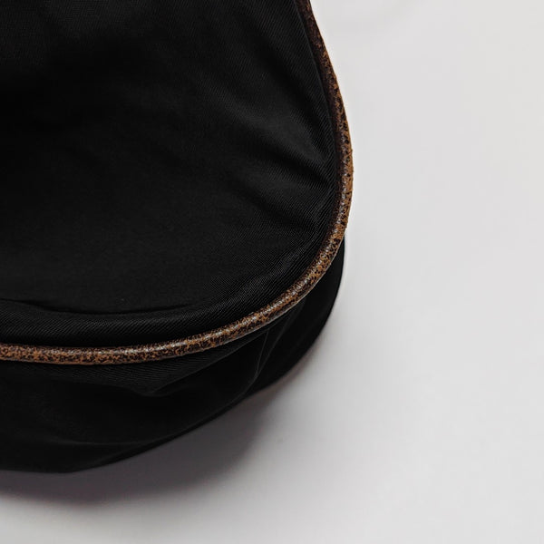 Nylon Top Handle Bag Black