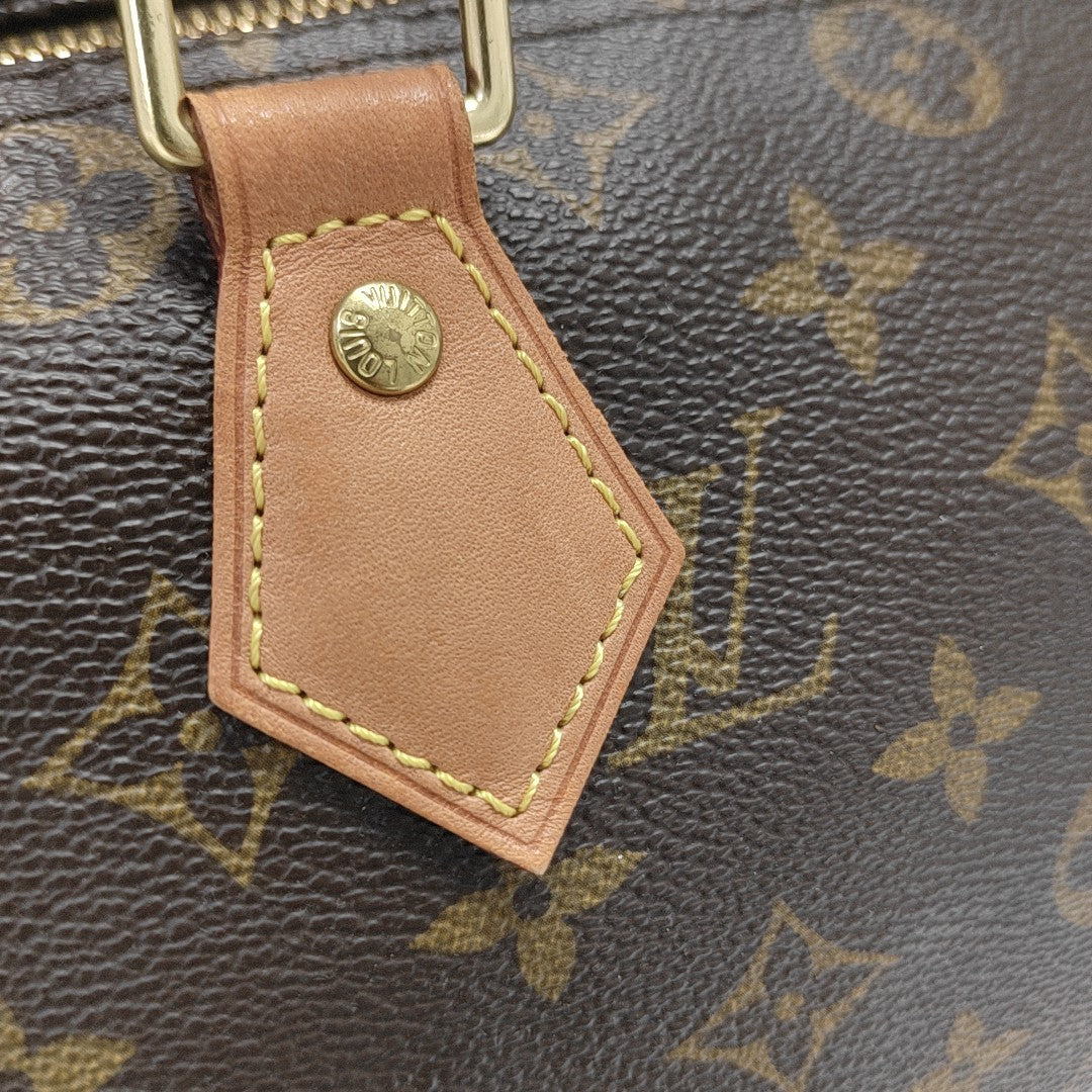 SPEEDY 30 Monogram Coated Canvas Brown