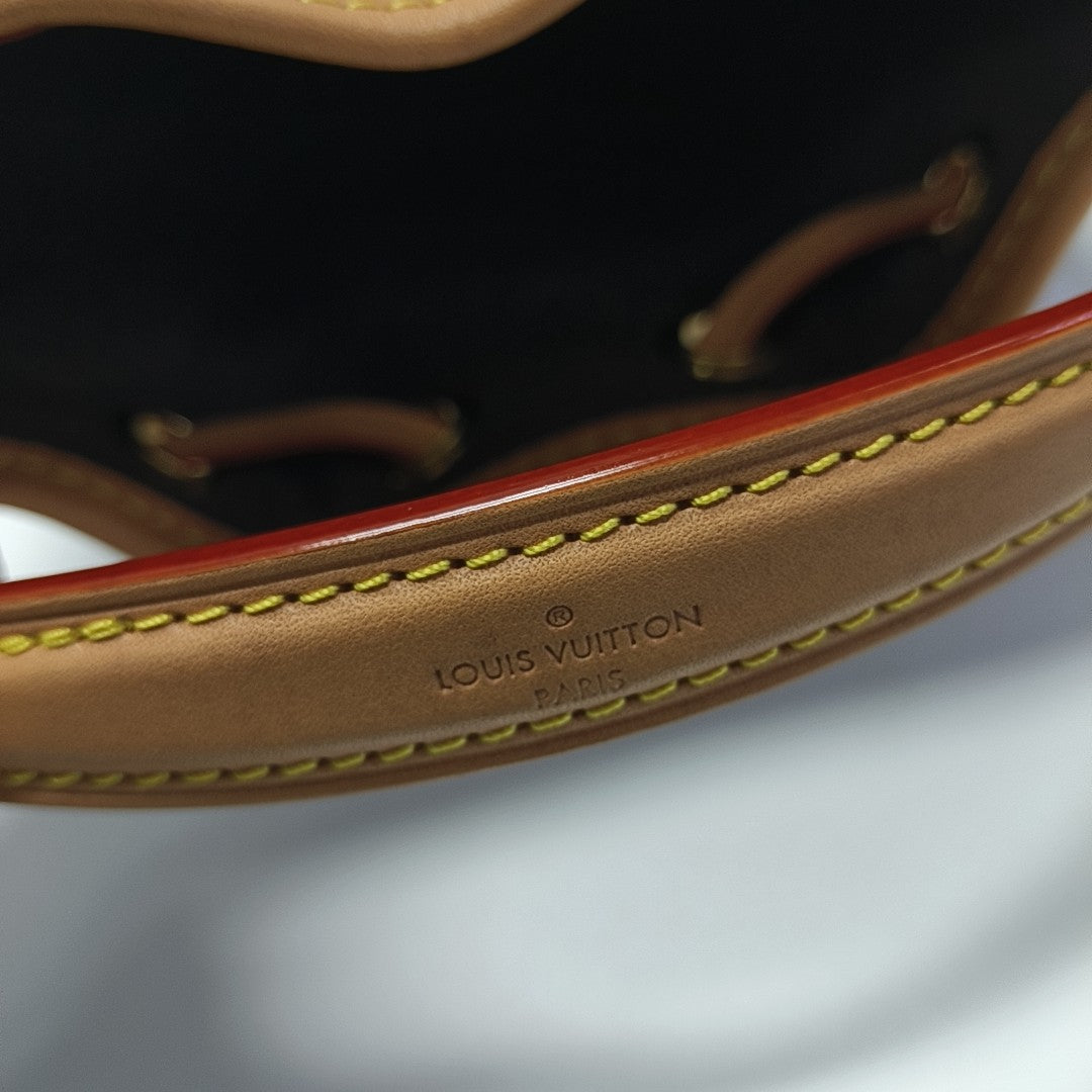 NOÉ Nano Monogram Coated Canvas Brown
