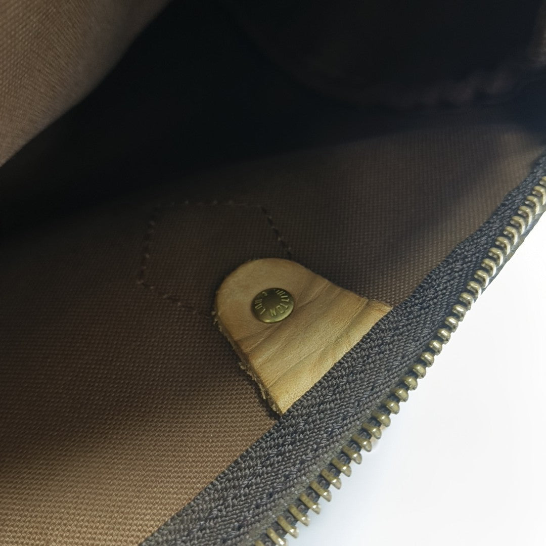 SPEEDY 30 Monogram Coated Canvas Brown