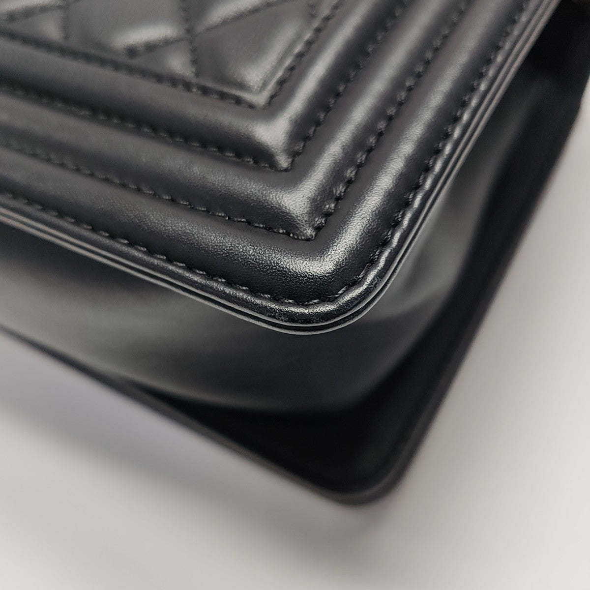 BOY CHANEL Small Quilted Lambskin Black