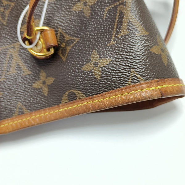 NEVERFULL GM Monogram Coated Canvas Brown