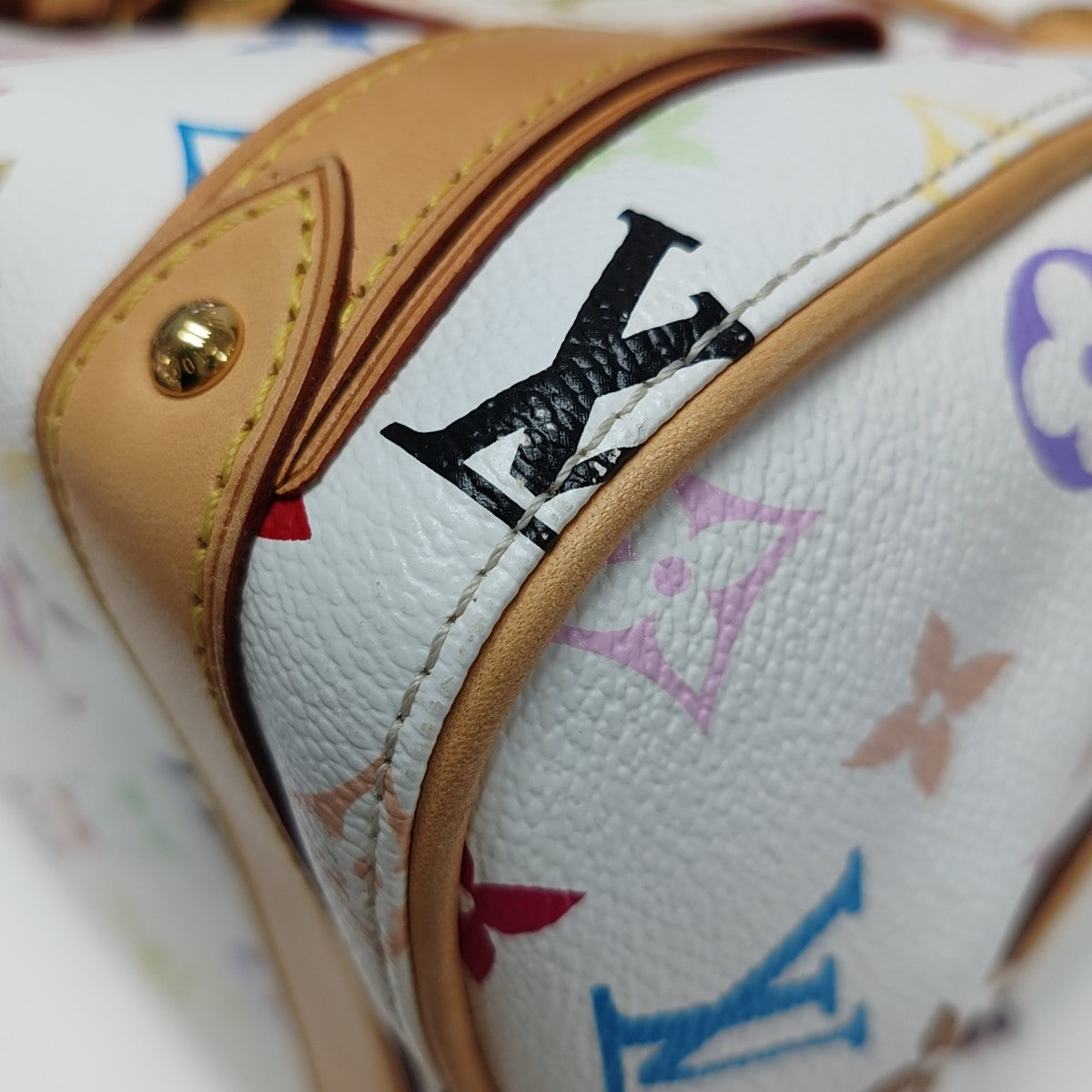 LV × TM PRISCILLA Monogram Coated Canvas White