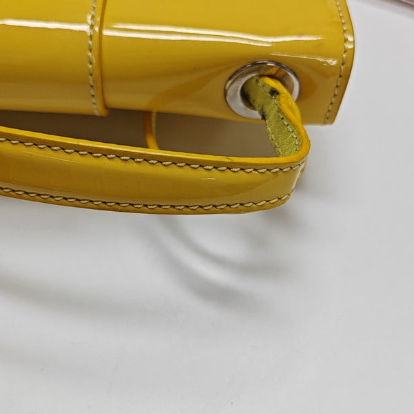 Leather Shoulder Bag Yellow