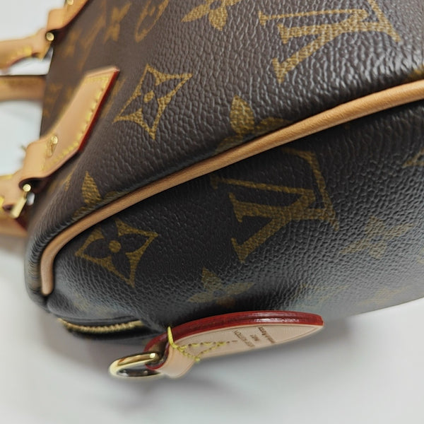 SPEEDY 20 Monogram Coated Canvas Brown
