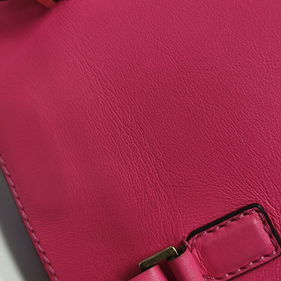 Rockstud Calfskin Red
