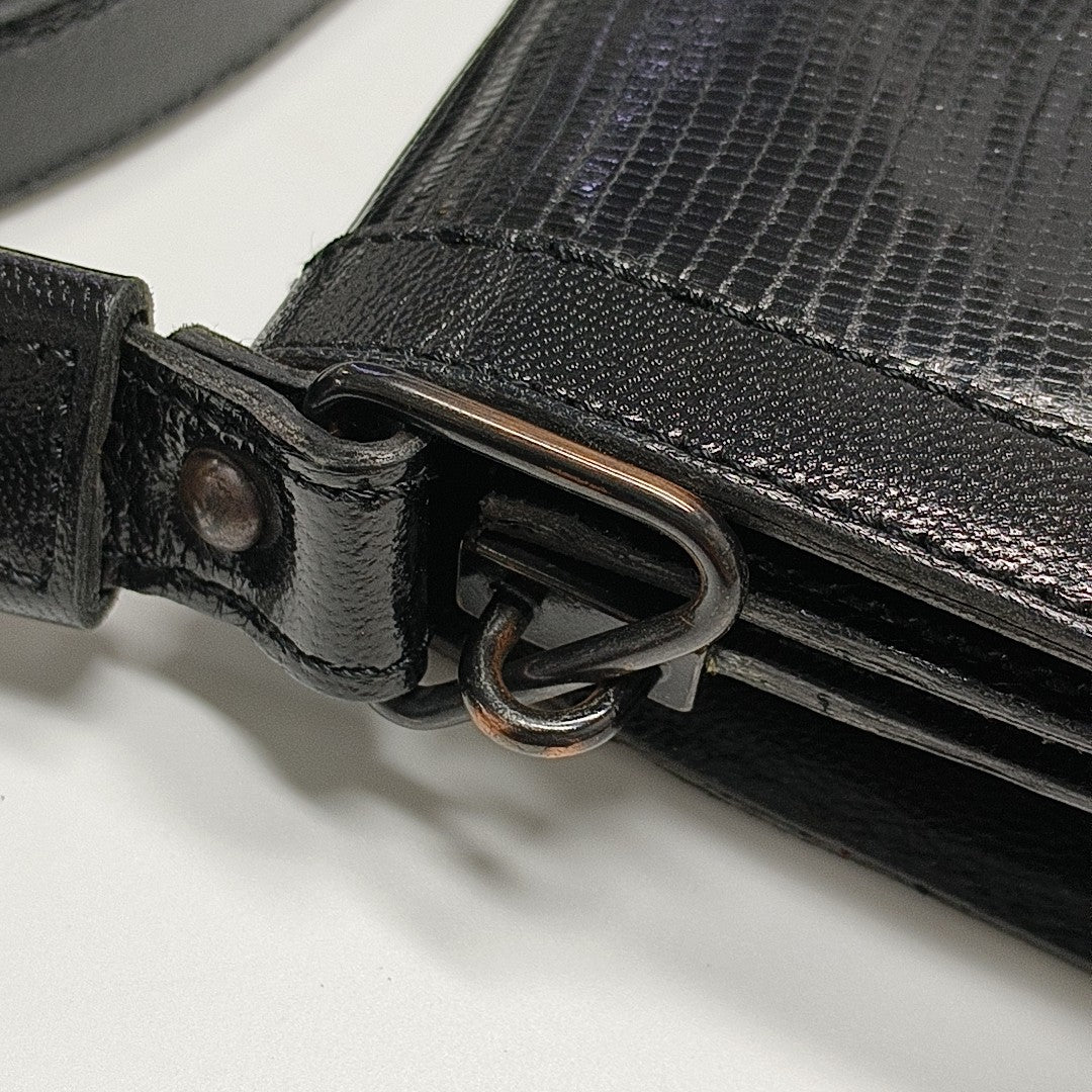 Calfskin Shoulder Bag Black