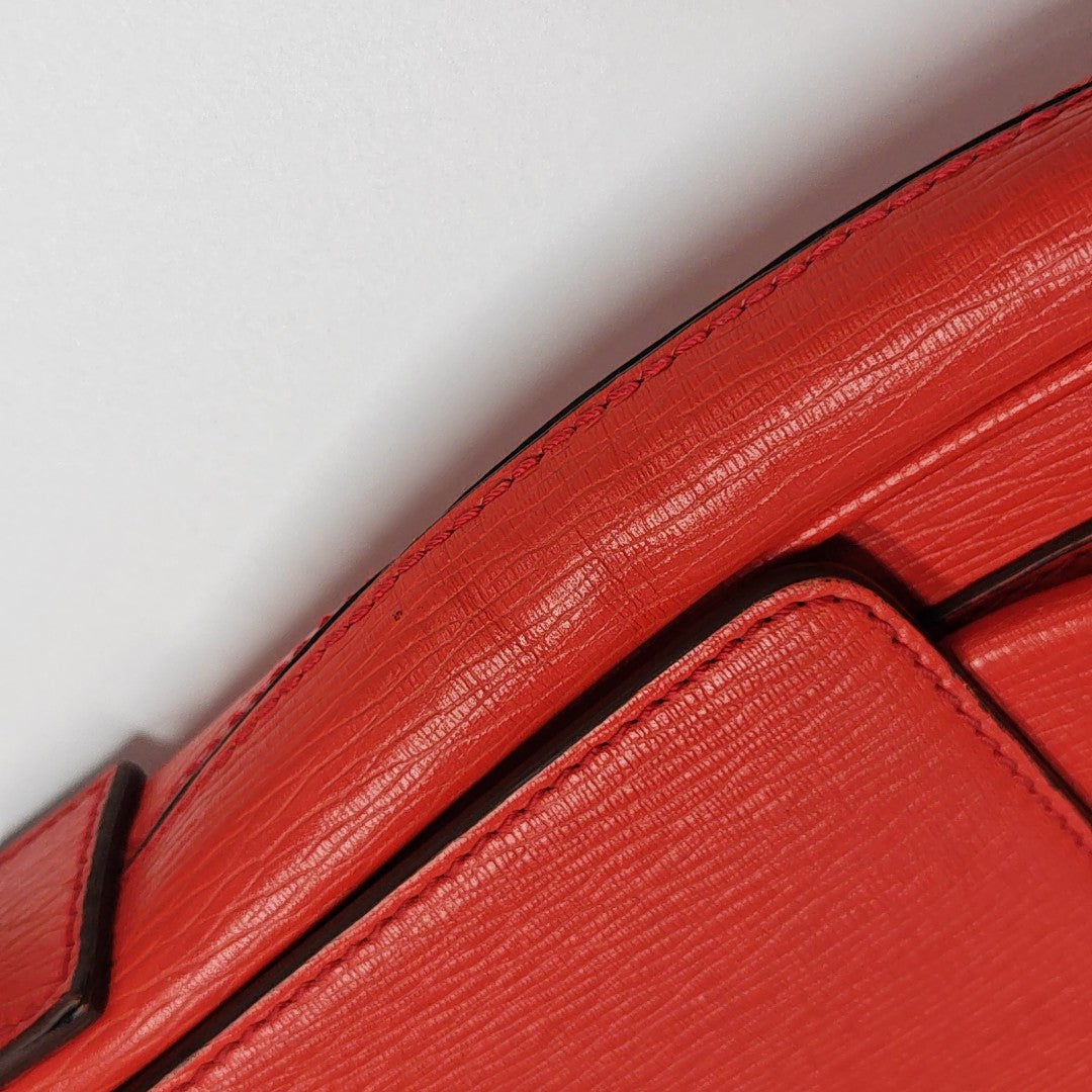 Calfskin Shoulder Bag Red