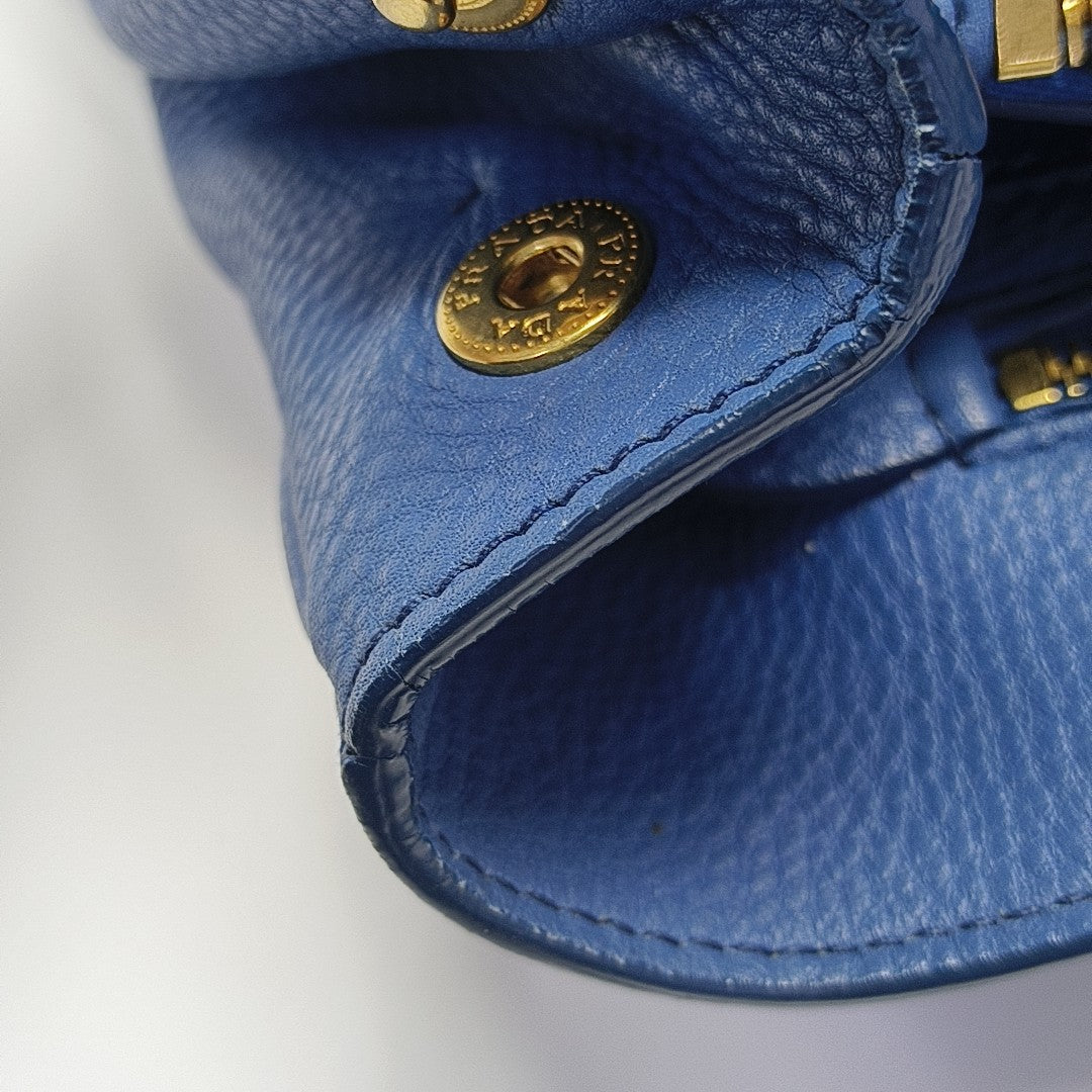Calfskin Tote Bag Blue