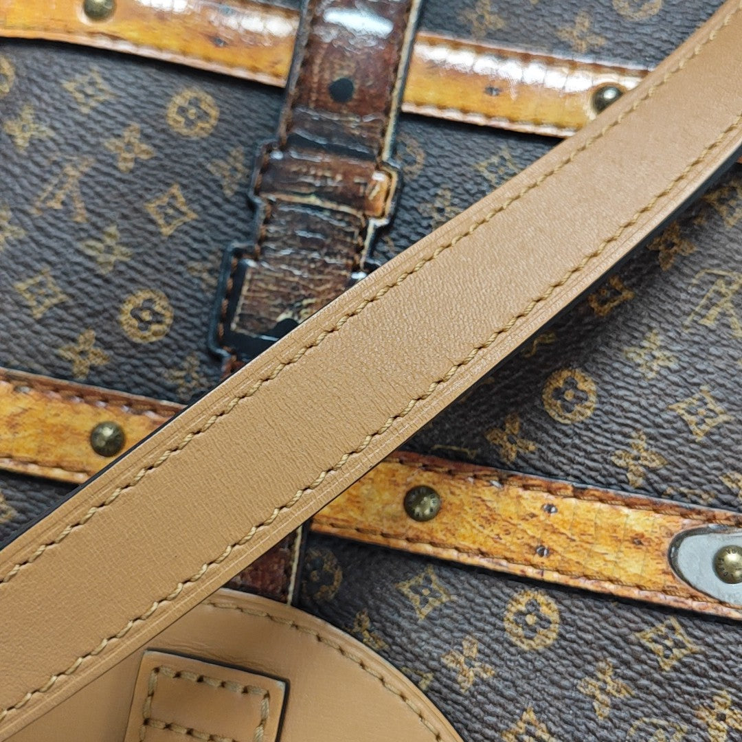 DUFFLE Monogram Coated Canvas Brown