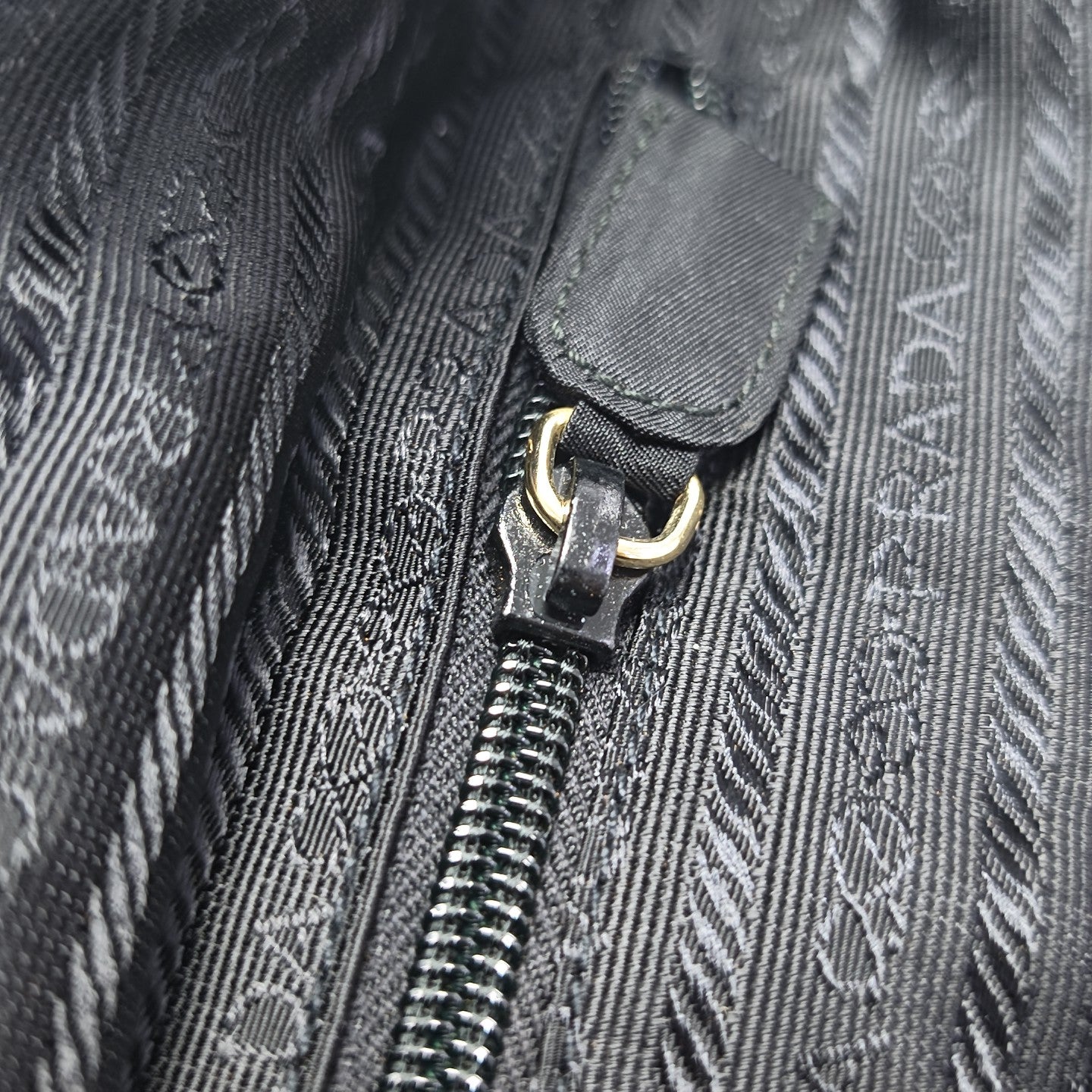 Nylon Quilted Nylon Black