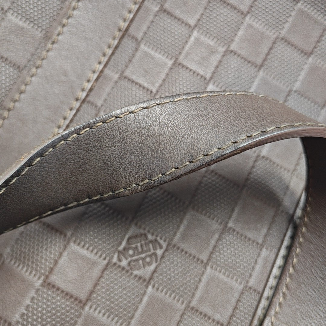 TADAO PM Damier Ebene Calfskin Brown