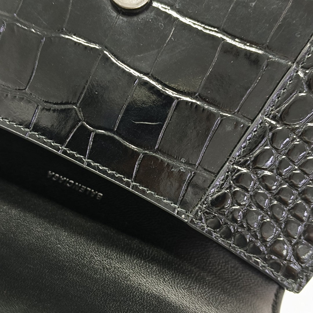 Hourglass S Calfskin Black
