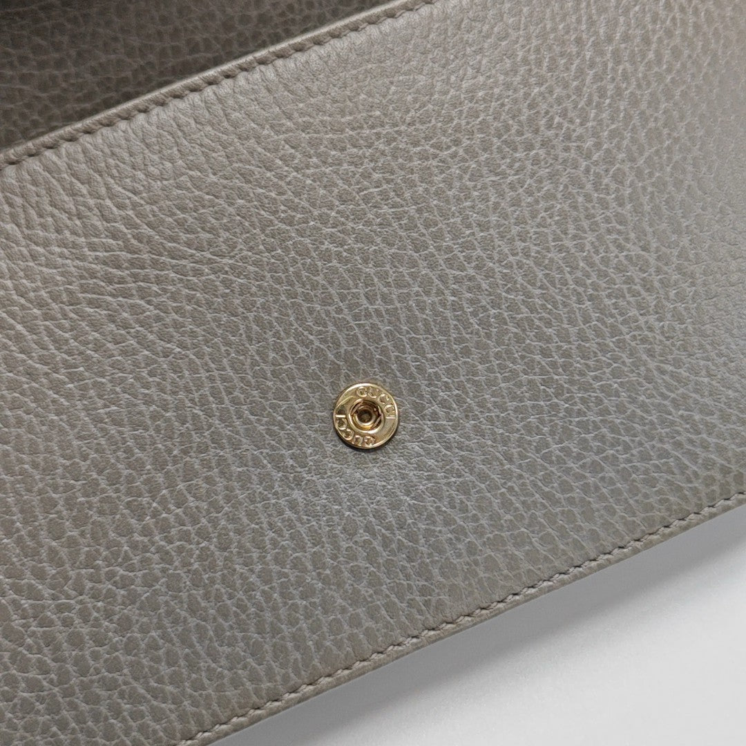 Interlocking G Small Calfskin Gray