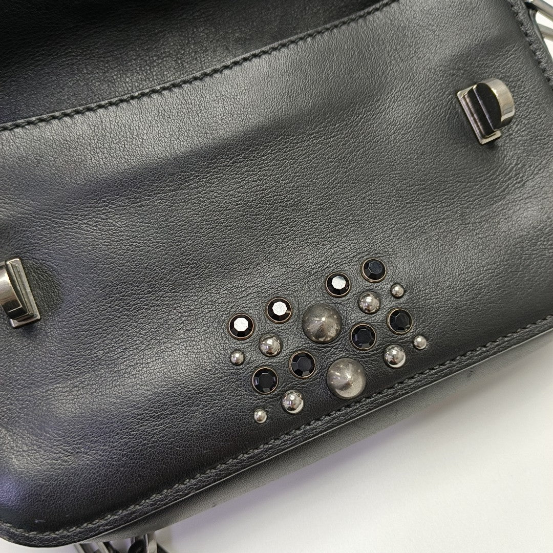 Calfskin Shoulder Bag Black