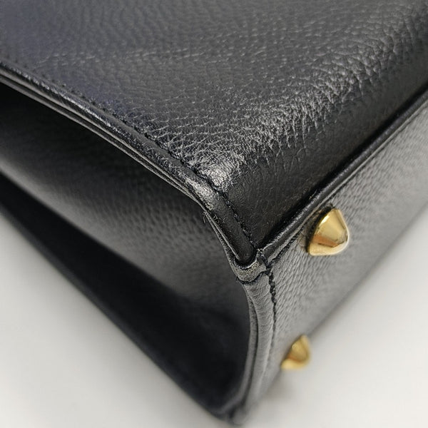 Calfskin Shoulder Bag Black