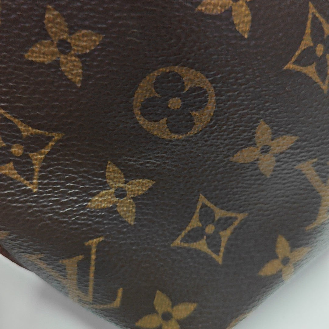 NÉONOÉ Nano Monogram Coated Canvas Brown