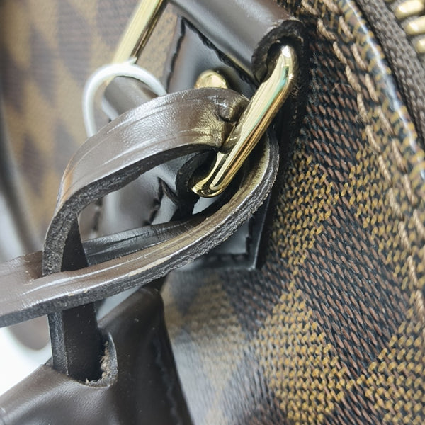 ALMA BB Damier Ebene Coated Canvas Brown