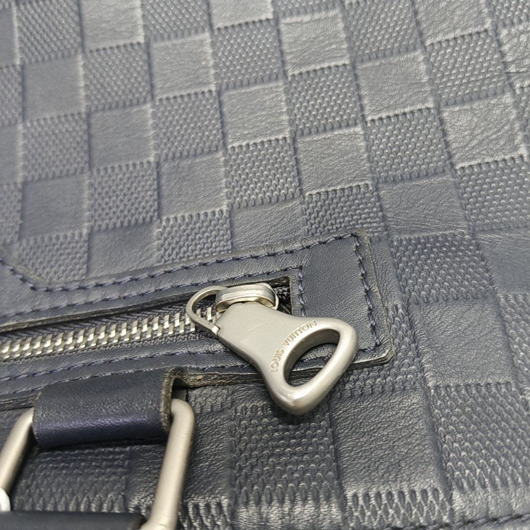 AVENUE Damier Calfskin Blue