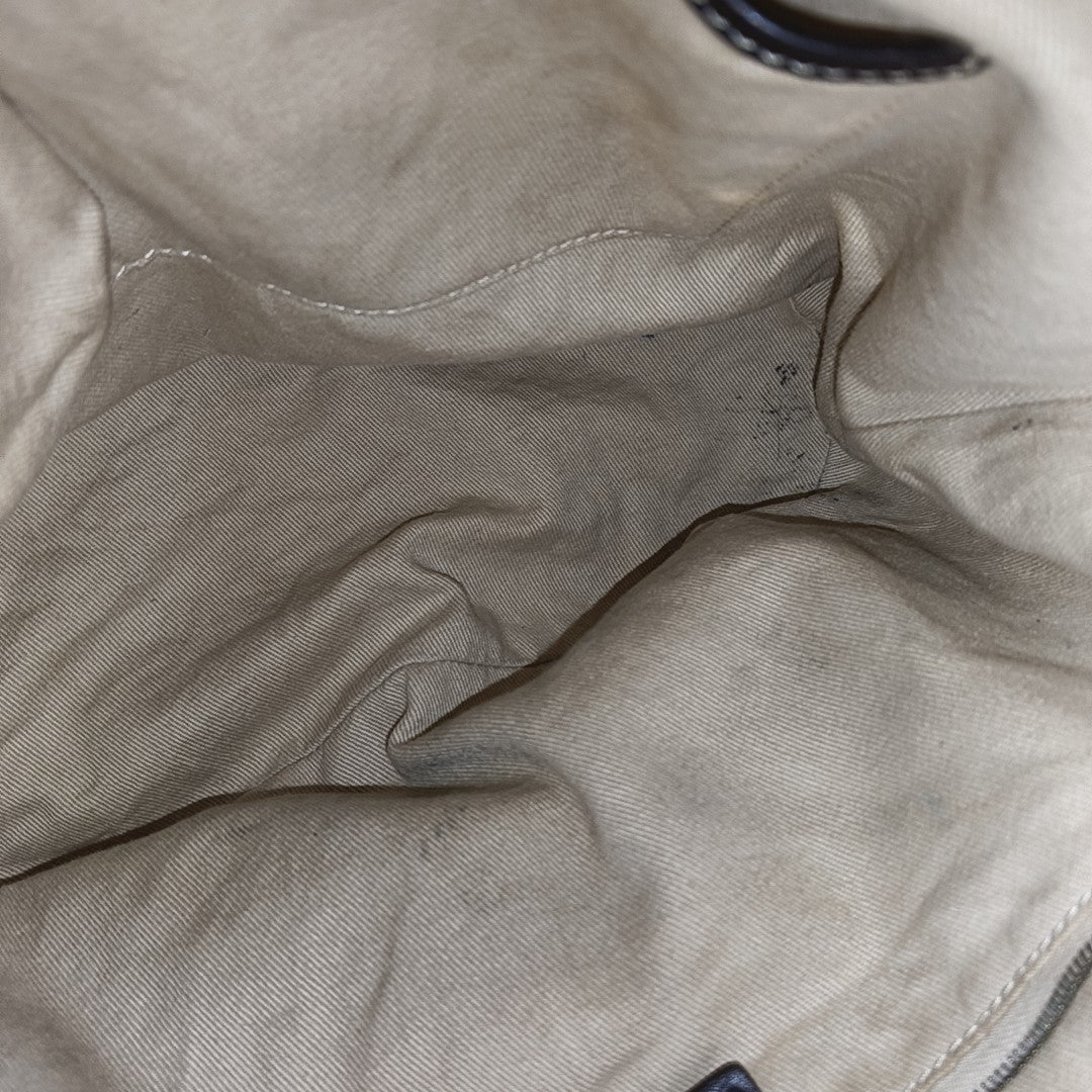 Coated Canvas Tote Bag Beige