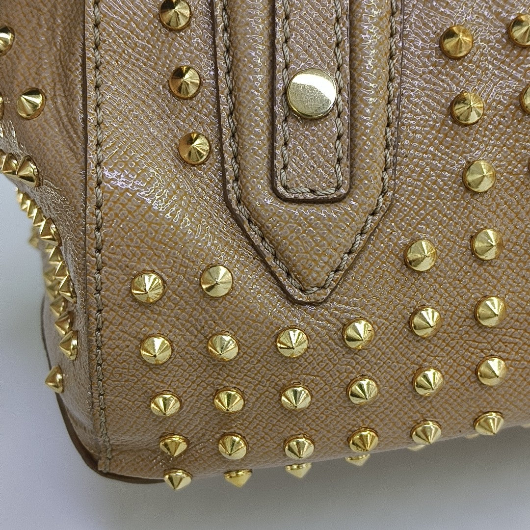 Calfskin Shoulder Bag Brown