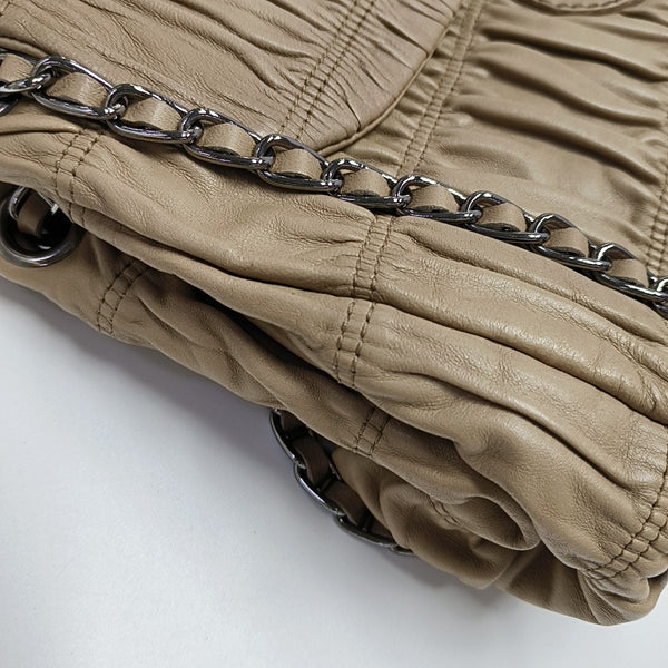 Gaufre Quilted Lambskin Beige