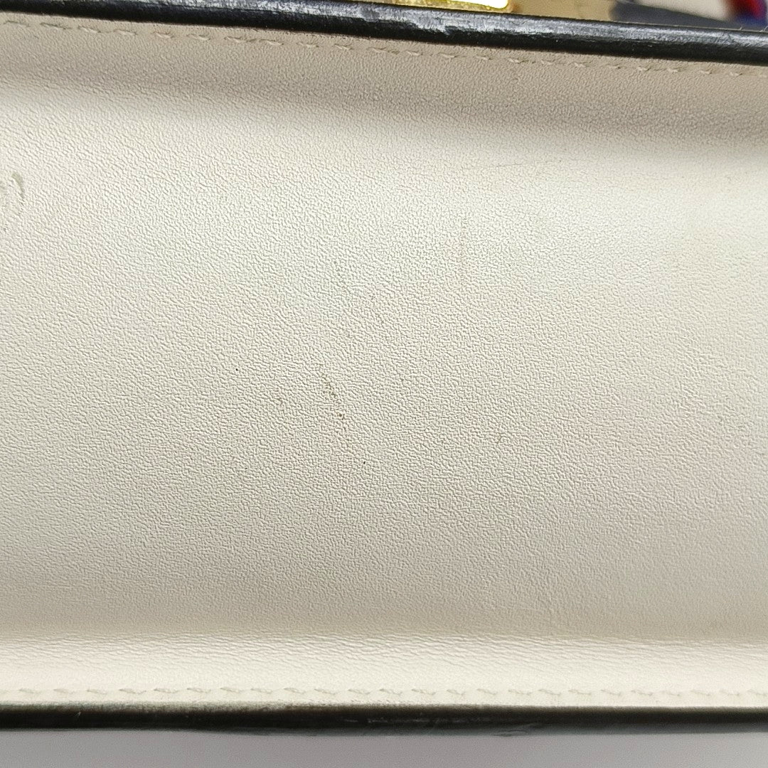 Authenticated pre-owned  Sylvie Small Calfskin White - Shoulder Bag at Looply