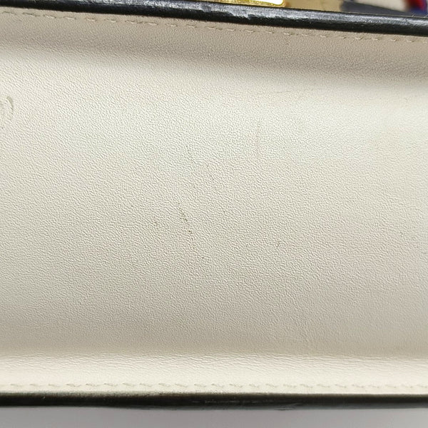 Authenticated pre-owned  Sylvie Small Calfskin White - Shoulder Bag at Looply
