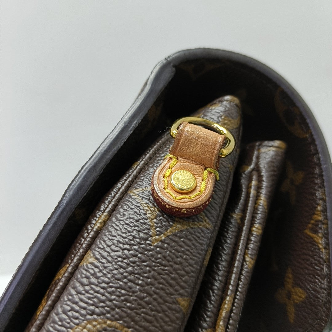 MÉTIS MM Monogram Coated Canvas Brown