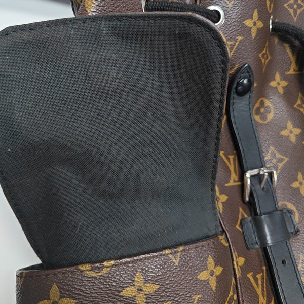 CHRISTOPHER PM Monogram Coated Canvas Brown
