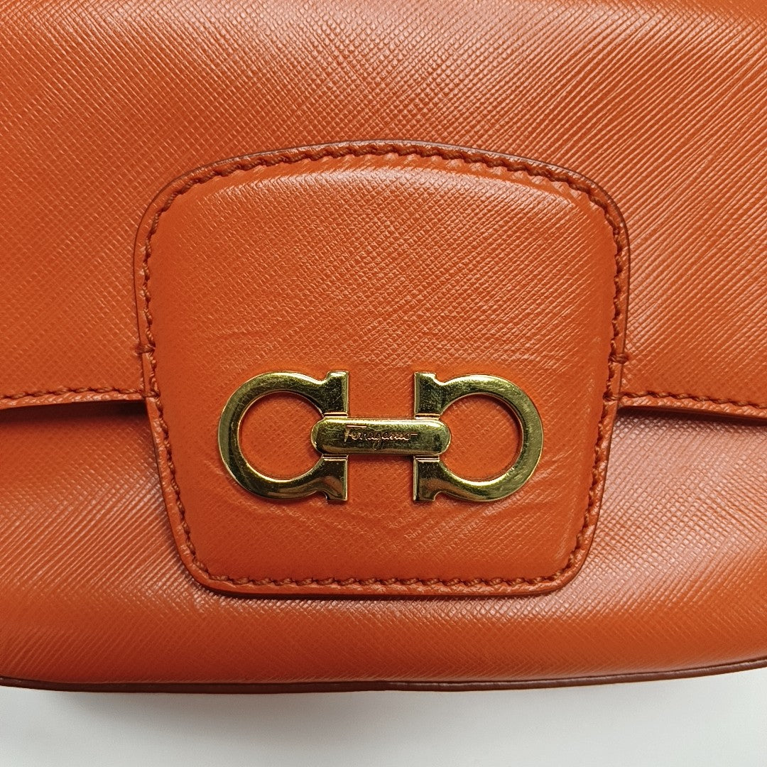 Gancini Calfskin Orange