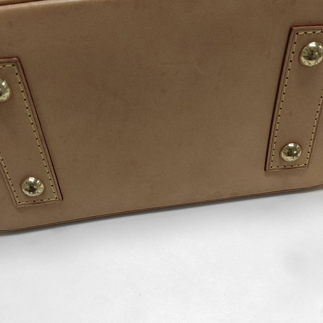 ALMA BB Monogram Coated Canvas Brown
