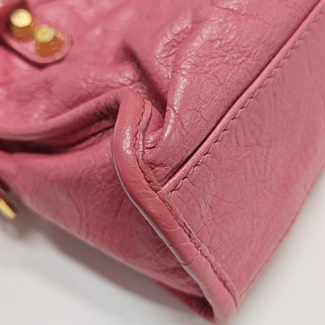 Classic City Mini Lambskin Red