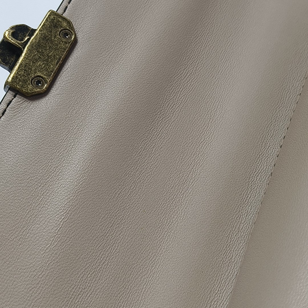 Piazza Small Calfskin Beige