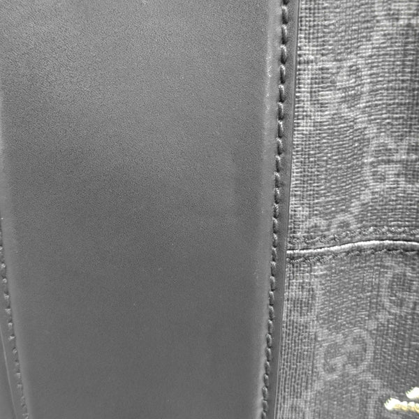 Monogram Coated Canvas Shoulder Bag Black