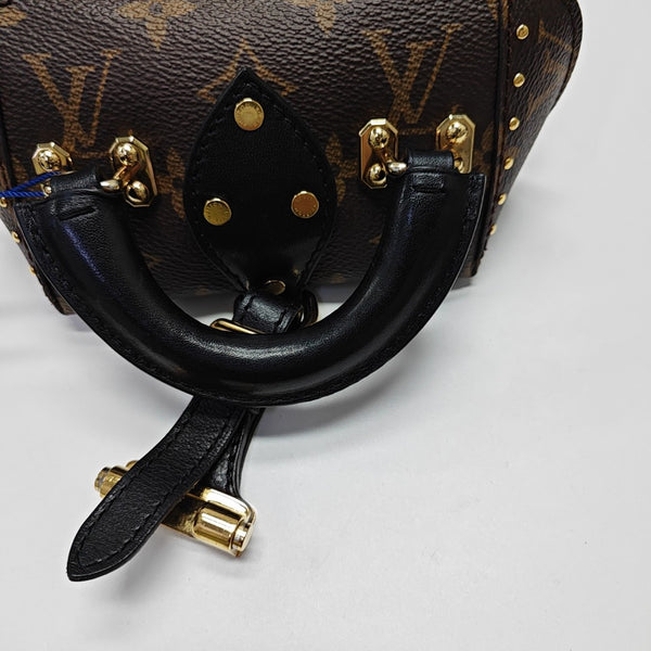 Monogram Coated Canvas Shoulder Bag Brown
